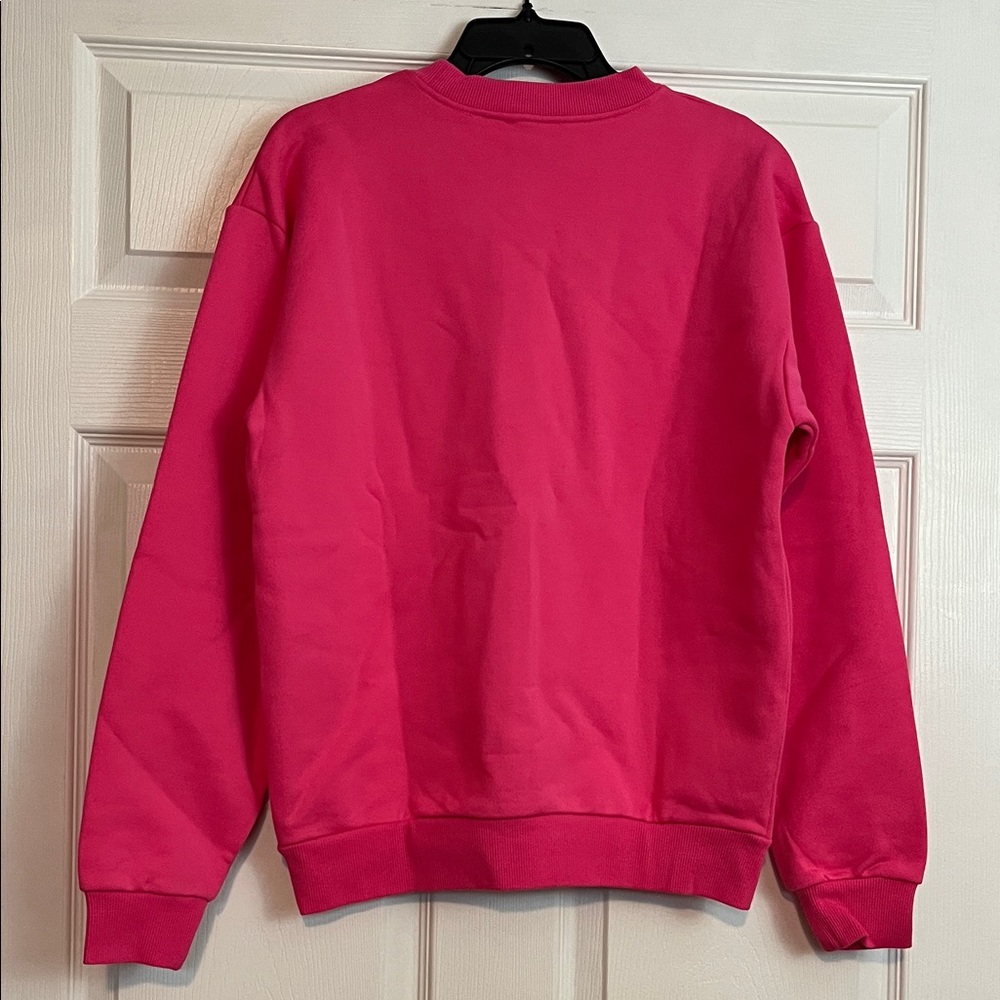 Aknvas Logo Pink Crewneck Sweatshirt Women’s S - Cotton - NWT - Picture 3 of 10